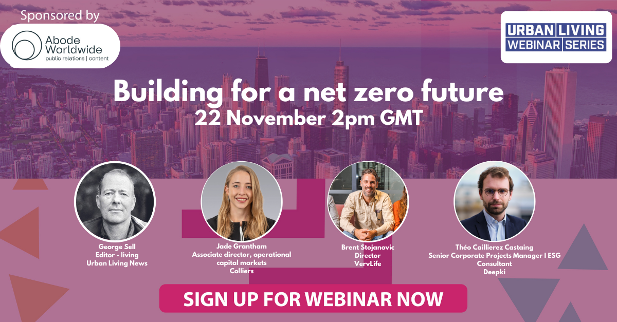 Wednesday November 22nd 2023 2pm GMT: Building for a net zero future ...