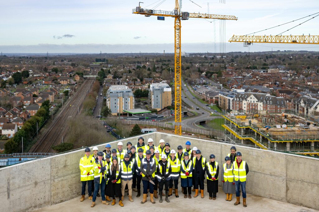 Hill and Lloyds Living top out at Stevenage BTR scheme