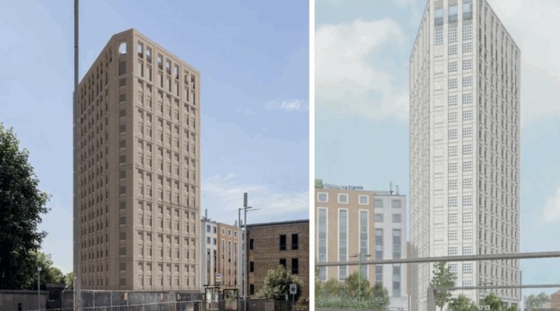 co-living tower Watford