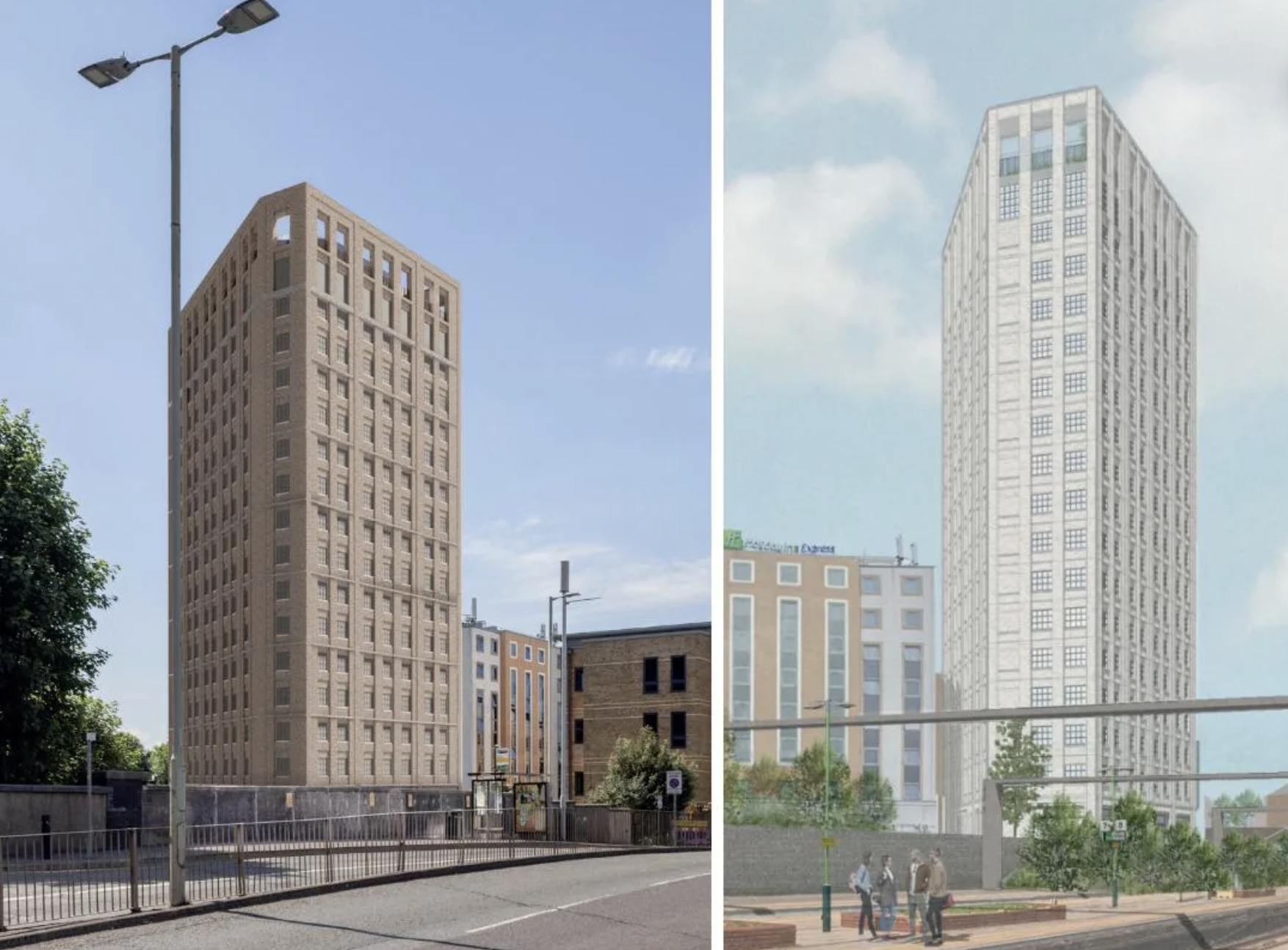 co-living tower Watford