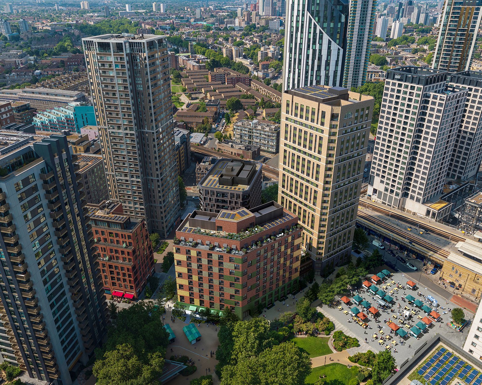 A rendering of Chords in Elephant and Castle [Credit: HUB Living]